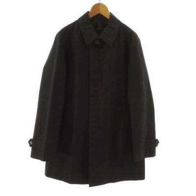 ユナイテッドアローズ ステンカラーコート L【黒】 UNITED ARROWS ステンカラーコート MANTECO ステンカラー コート