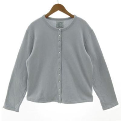 美品 アニエスベー インプレッションカーディガン 上質コットン 薄手 白 日本製 agnes b. カーディガン コットン ニット 長袖 カーディガン