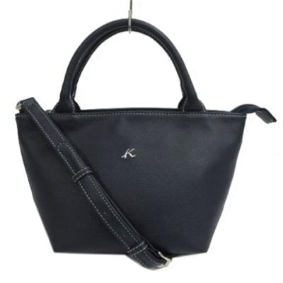 美品❣️kitamuraキタムラ❣️トートバッグブラックナイロンレザーレディース kitamura キタムラ ナイロン×本革 レザー トートバッグ 黒