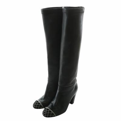 【極美品】【値下げ】CHANEL シャネル 厚底ブーツ 付属品付き CHANEL ショートブーツ 厚底で美脚効果♡25B】 CHANEL コンバット