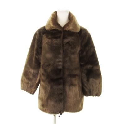 Mink ミンク ファーコート 毛皮 11号 ミンク ブラウン/181103【中古】