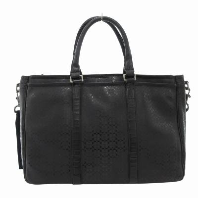 美品 コーチ レザー ビジネスバッグ 2way ショルダーストラップ付 黒グレー COACH コーチ 黒 レザー ビジネスバッグ ショルダーストラップ