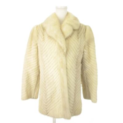 moon bat fur ファージャケット　ミンク　ホワイト　毛皮コート　白 moon bat fur ファージャケット ミンク ホワイト 毛皮コート 白