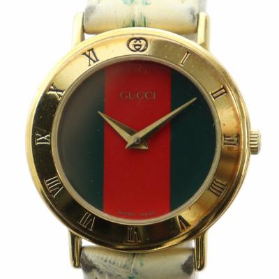 ⭐︎稼働⭐︎GUCCI インターロッキング ゴールド×ワニ革 腕時計 ⭐︎稼働⭐︎GUCCI インターロッキング ゴールド×ワニ革 腕時計