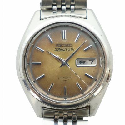【美品】SEIKO ヴィンテージ セイコーファイブアクタス メンズウォッチ セイコー ファイブアクタス SS メタリックブルーダイヤル 6106