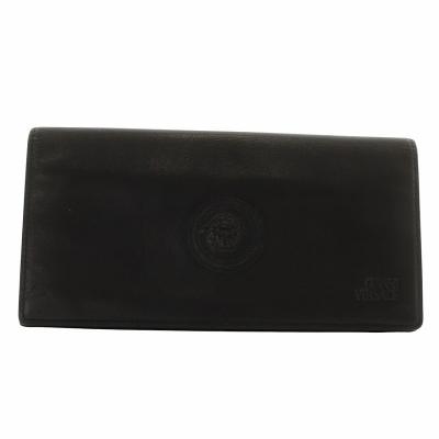 新品　ジャンニヴェルサーチ　長財布　ゴールド金具　ロゴ刻印　ブラック　箱付き 楽天市場】長財布 ヴェルサーチの通販