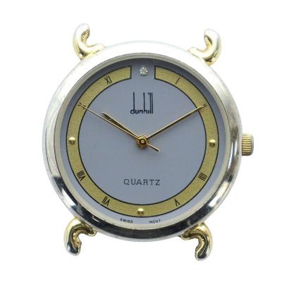 dunhill 黒ブラック 金 ゴールド ローマン クォーツ 腕時計 レディース dunhill 黒ブラック 金 ゴールド ローマン クォーツ 腕時計