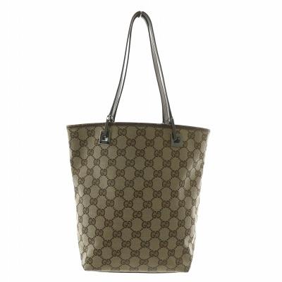 【値下げ中】グッチ　ハンドバッグ トートバッグ GG柄 ロゴ シルバー金具 GUCCI グッチ GG トートバッグ 264210 シルバー ハンドバッグ