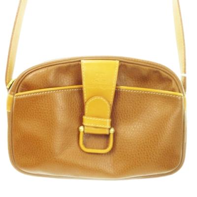 クレージュ ハンドバッグ 2way レザー 茶 ブラウン 型押しロゴ フラップ Courreges（バッグ ・ ブラウン/茶色系）のフリマアイテム一覧