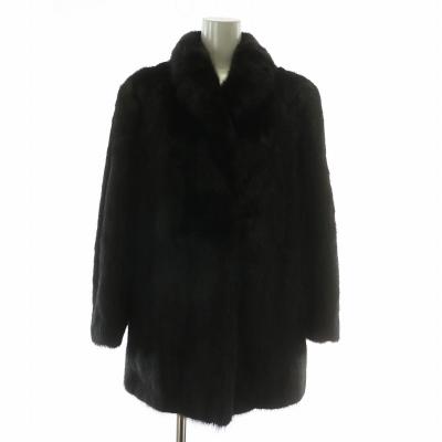 SAGAMINK サガミンク 銀サガ ミンク ファーコート ベージュ系 11 サガミンク 銀サガ ミンク 毛皮 コート ファー 茶 11号 □GY09