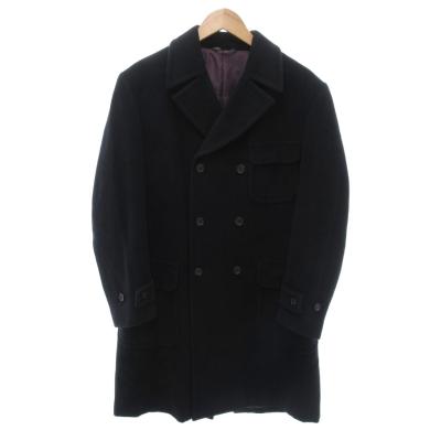 Paul Smith ウール ピーコート 黒 Paul Smith ポールスミス ウール混 アンゴラ ピーコート Pコート