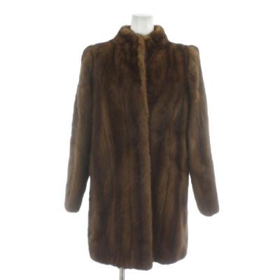 【美品】ROTINY スタンドカラー オーバーサイズ 9号 毛皮 ファーコート rotiny ファージャケットコート