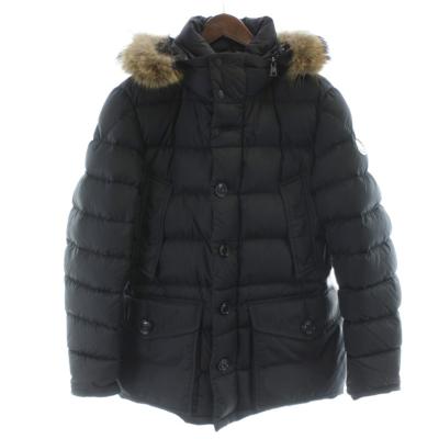 新品同様✨モンクレール　ARMORICANO コヨーテファー　ダウン　5D54 MONCLER~ 《希少 リアルファー コヨーテ 》迷彩柄ダウンジャケットL-XL