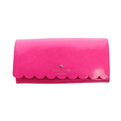 ケイトスペード ジェマ 長財布 ウォレット エナメル ロゴ ピンク ■GY18 kate spade NEW YORK（ケイト・スペード ニューヨーク） ケイト