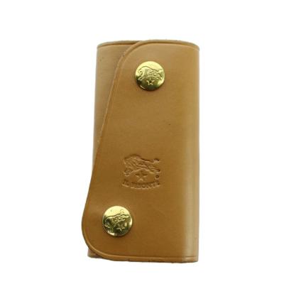 IL BISONTE（イルビゾンテ） キーケース キーリング ロゴ レザー 型