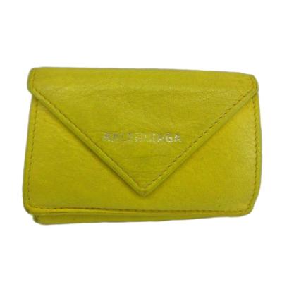 BALENCIAGA レディース三つ折財布（色：イエロー系）｜財布