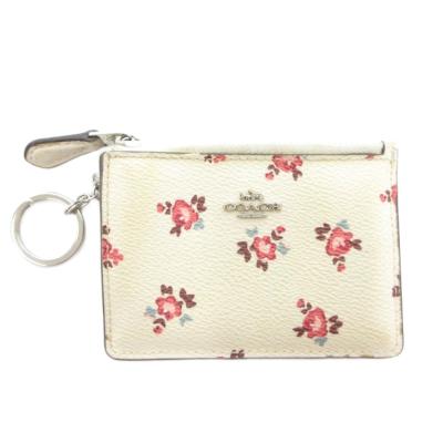 新品 COACH コーチ ケース 小銭入れ財布 花柄 ホワイト COACH レディース小銭入れ、コインケース（柄：花柄、フラワー）｜財布