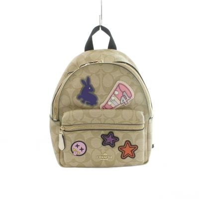 美品 COACH マルチカラーロゴバックパック コーチマルチカラーリュックサックの商品一覧 通販 - Yahoo!ショッピング