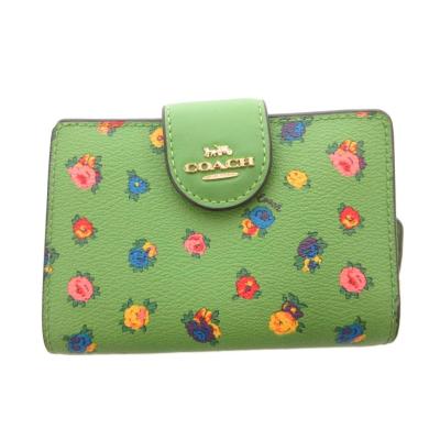 COACH レディース二つ折り財布（色：グリーン系）｜財布｜ファッション