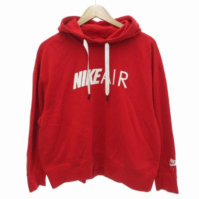 AIR JORDAN×NIKE パーカー フード ウシプリント レッド Lサイズ NIKE ナイキ AIR JORDAN エア ジョーダン ヘビーウェイト プル