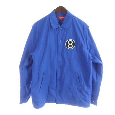 SUPREME コーチジャケット 裏ボア 長袖 総裏地 8ボール S 青 ブルー supreme コーチジャケット 18ssの商品一覧 通販 - Yahoo!ショッピング