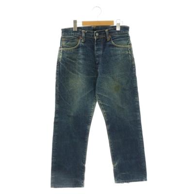 あ*る様 EVISU エヴィス 2000 緑耳 ボタンフライ 縦落ち 34×35 EVISU エビス ジーンズ デニム Lot.2000 NO1 トラ耳 メンズ レディース