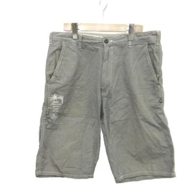 STUSSY メンズショート、ハーフパンツ（色：グレー系）｜ボトムス