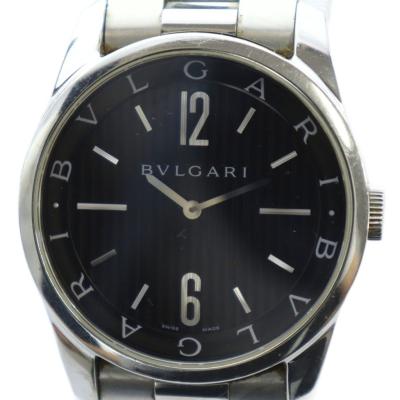 ブルガリ ソロテンポ ST30S ブラック クォーツ レディース 時計 ブランド BVLGARI（ブルガリ） 時計 レディース ソロテンポ 電池式 ステンレス