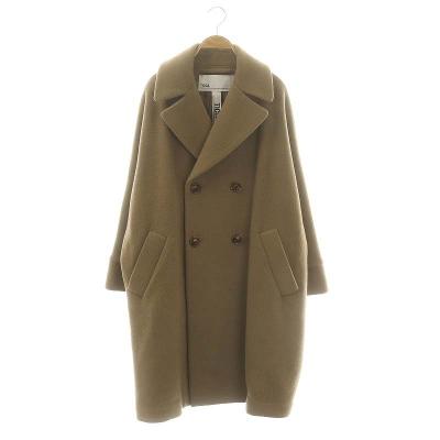 美品☆ TICCA テントコート ウール ダブルブレスト トープ FB558