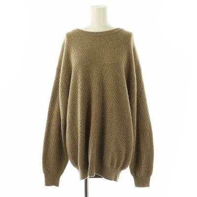 【新品】25ss HERILL コットンリネンニット サイズ2 ブラウン 8039001029248_1.jpg