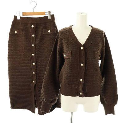 美品】 NATURAL BEAUTY BASICベージュ セットアップ L&M 【公式通販】