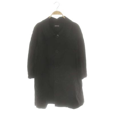 ZUCCA ズッカ ウールコート ダブルボタン 日本製 黒　M 90s ズッカzucca ウールメルトンフーデッドコート 黒M (K-153900)