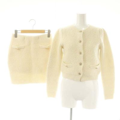 herlipto新品未使用　Knit Hooded Stole ホワイト♡ EMODA ニット セーター ハイネッククロップロゴニット