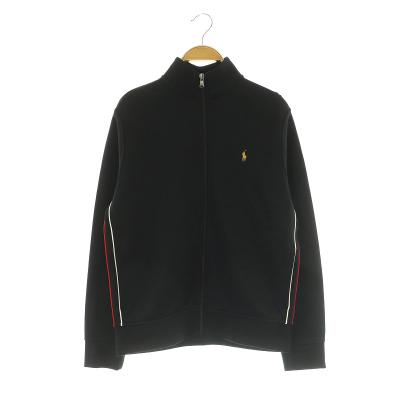 未使用級✨ラルフローレン ジップアップ トラックジャケット ブラック×ピンク ポロラルフローレン◇トラックジャケット（POLO RALPH LAUREN