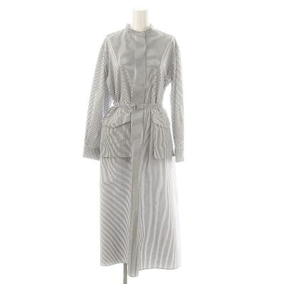 【極美品】 LOUNIE ルーニィ タックワンピース ベージュ 36 チュールタックワンピース｜小柄女性のセレモニー服Grand Series