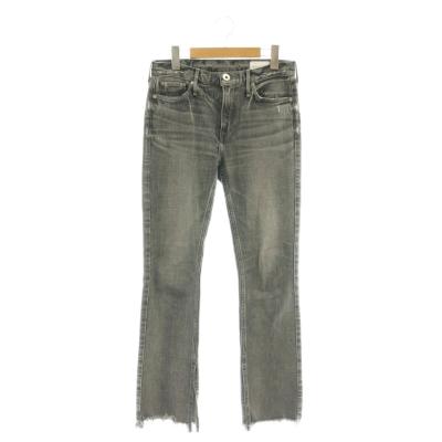 【upper hights】アッパーハイツ　カットオフデニム　ライトグレー 22 upper hights】アッパーハイツ カットオフデニム ライトグレー 22