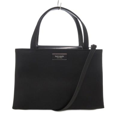 ☆kate spade☆ブラックビッグナイロントートバッグ☆美品☆ ケイト