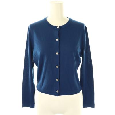 ★【美品】セオリーリュクス ニットカーディガン ハイゲージウール 紺ネイビー ☆【美品】セオリーリュクス ニットカーディガン ハイゲージ