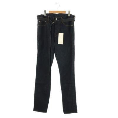 sacai サカイ パンツ デニム 装飾ベルト付き Lサイズ相当 ブラック sacai サカイ パンツ デニム 装飾ベルト付き Lサイズ相当 ブラック