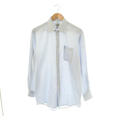 HERMES エルメス ストライプシャツ 赤 レッド フランス製 HERMES エルメス ストライプシャツ 赤 レッド フランス製