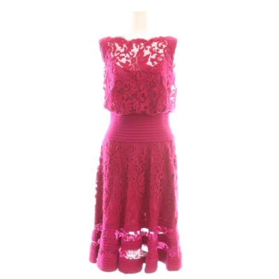 【美品】タダシショージ ピンク ノースリーブ パーティドレス サイズ2 美品】タダシショージ ピンク ノースリーブ パーティドレス サイズ2