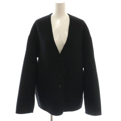 新品　未使用タグ付きYONFA ブラックコート YONFA ヨンファ コート レディース ブラック ウール混 フーディロング