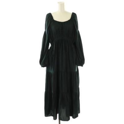 Ninoooo様 新品未使用タグ付　Herliptoパフスリーブロングワンピース ハーリップトゥ（ワンピース）｜ワンピース、チュニック