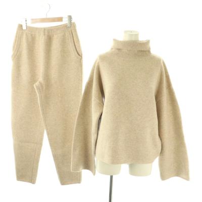 【ハンドメイド】シールームリン　バックオープン　ウールニット　リボン　ベージュ系 ハンドメイド】シールームリン バックオープン ウールニット リボン