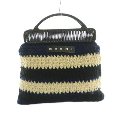 marni ニットバッグ（レディースバッグ）（色：ネイビー系