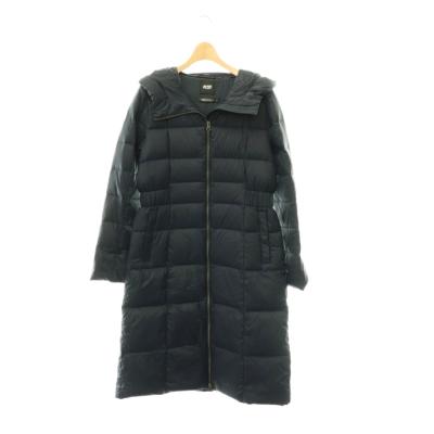 プラステ ファー付き ロングダウンコート ネイビー Aライン ✨美品