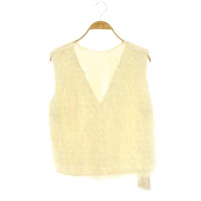 カデュネ CADUNE ホワイト系 ポワン袖 ブラウス【M】極美品 2way 美品 