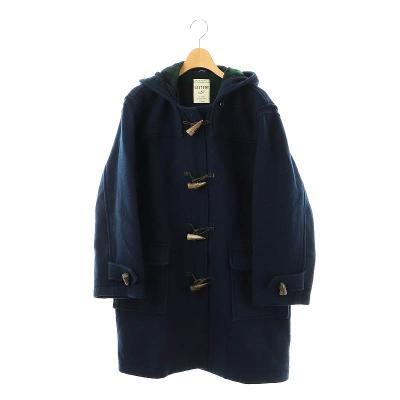 イーストボーイ EAST BOY ダッフルコート ミドル丈 フード M 紺