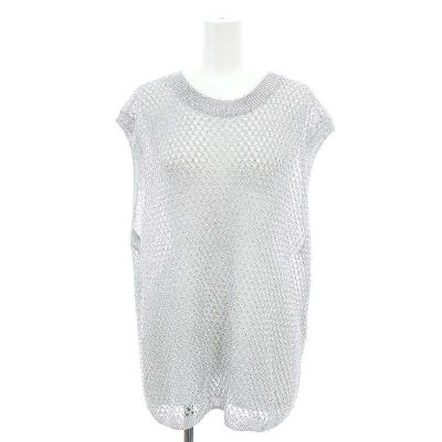 新品❤︎1er Arrondissement メタリックノースリーブタンク コットンリブタンクトップ（Tシャツ/カットソー）｜1er