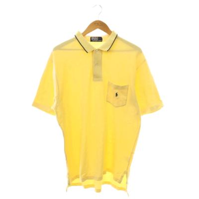 ポロラルフローレン ポロシャツ ポロシャツ ウォッシュ加工 イエロー M POLO RALPH LAUREN メンズポロシャツ（色：イエロー系）｜トップス